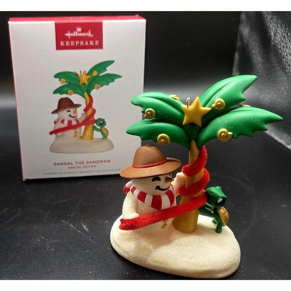 Hallmark Keepsake Sandal The Sandman w/ Sea Turtle 2024 Special Edition Ornament